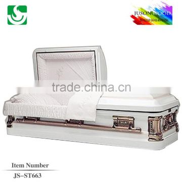JS-ST663 cheapest steel casket
