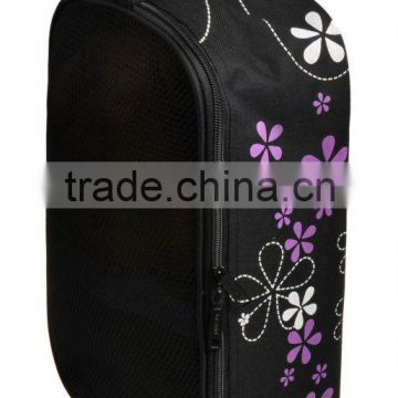 floral breathable sports shoe bag