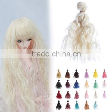 Blonde Wavy Hairpiece for Diy Blythe Doll Wig