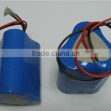 lithium ion 18650 1s3p 3.7V&4.2V battery pack 8400mah for lightings