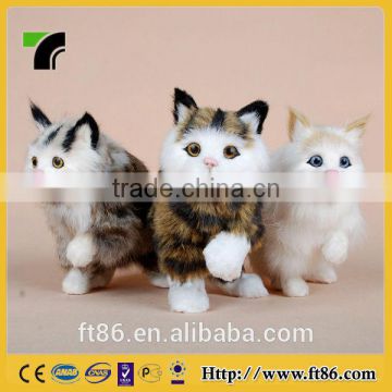 2014 new popular Christmas decoration animal model The cat is walking