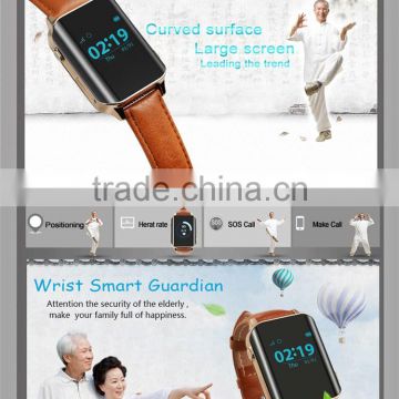 1.22 inch OLED heart rate monitor smart gps watch elderly sos watch