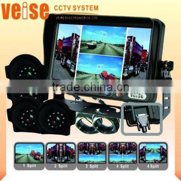 7 inch Quad aftermarket rear view camera system