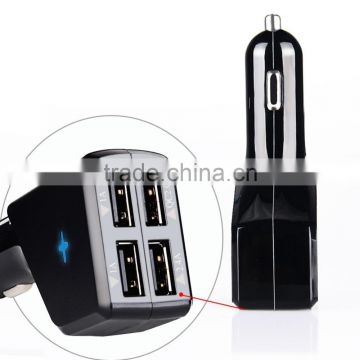 NEW 4 USB Quick Charge 2.0 car Charger travel charger, Intelligent car Charging, BLACK