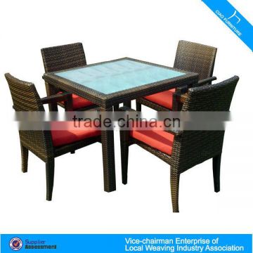 F-mediterranean rattan table and chair (2107+2048)