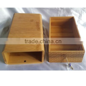 Bamboo drawer design funeral casket urns for ashes