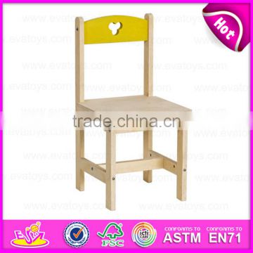 Hot new product for 2015 wooden chair wooden study kid chair,Cute wooden chair for children,High quality wooden chair W08G029