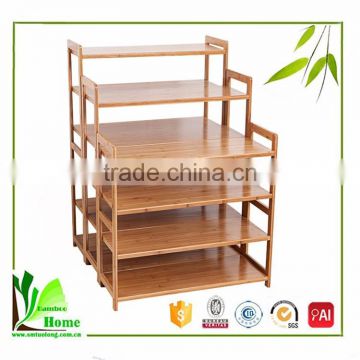 Unique and modern bamboo wooden shoe rack