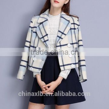 new latest design Winter coat fashion women's tweed short jacket