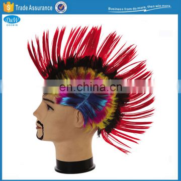 Halloween Party Multi Colour Synthetic Mohawk Wig