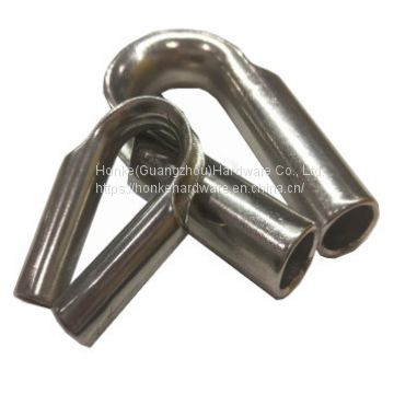 Stainless Steel 304 Tube Type Wire Rope Accessories Thimble,316 Cable Thimble,Heavy Duty Wire Rope Thimble