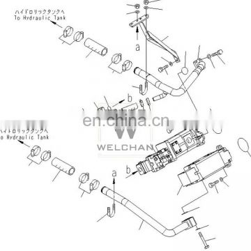 Construction Machinery Parts WA430-5C Loader Gear Double Pump 705-51-30710 Pilot Gear Pump