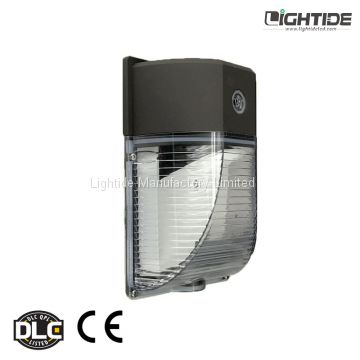Lightide Outdoor Mini LED Wall Pack with Photocell for Flood Lighting, 12W, 100-277VAC