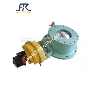 DN200 Ball Type Pneumatic Dome Valve for coal power plant fly ash system