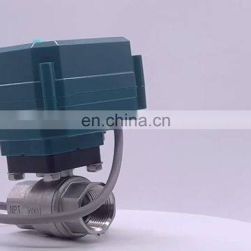 DC9-24V remote control 3/4inch electric valves for Small equipment for automatic control