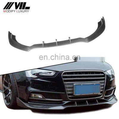 Modify Luxury Carbon Fiber Front Lip for Audi S5 2013 Facelift