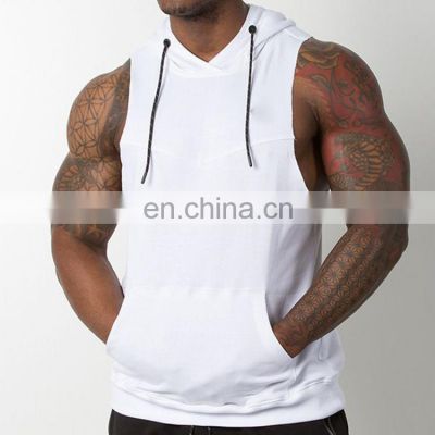 Fashion Custom Made China Wholesale Clothing Blank Sleeveless Hoodies For Men