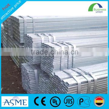 Q235 ERW pre galvanized square steel pipes importer