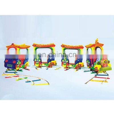 Children amusement kids train track train electric outdoor kids train