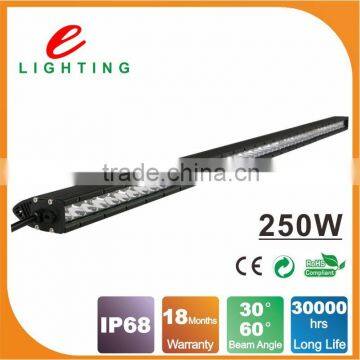 250w 50 inch led curved light bar single row