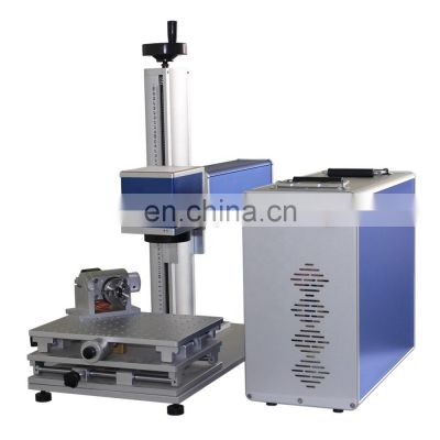 High Speed Fiber Laser Marking Machine for stainless steel 0.2mm black color making 200*200mm portable laser marking machine