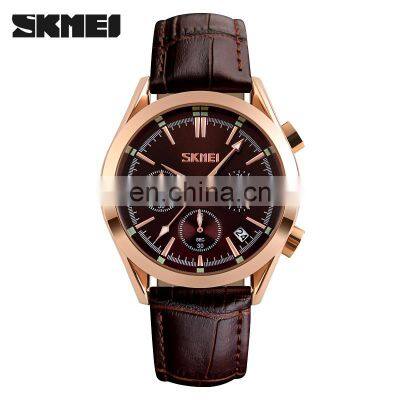 kadin saat top brand skmei fashion reloj hombr leather strap luxury watch men quartz analog wristwatches for man