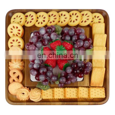 Personalized Charcuterie Board Set Wood Cheese Board Serving Tray With And Knife Set For Wine