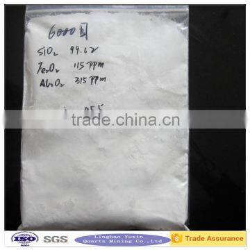 1250 mesh high purity electronic grade crystallized silica powder