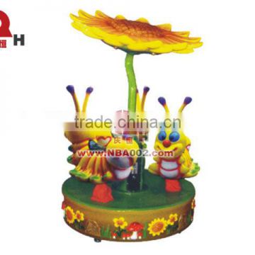 QHC01 Little Bee Three Sests Kids Carousel for sale
