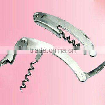 Stainless steel corkscrew for wine