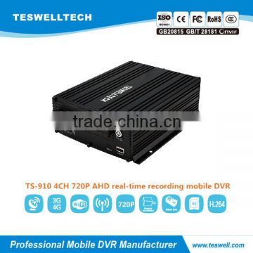 Teswell 4ch 3G GPS HDD full hd mobile dvr