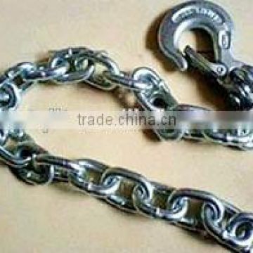 NACM90 high tensile Tow chain with clevis hook on the end G43 G70