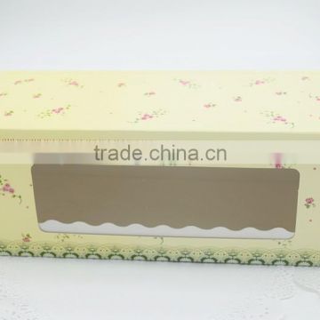 art paper clear window cake paper packing box