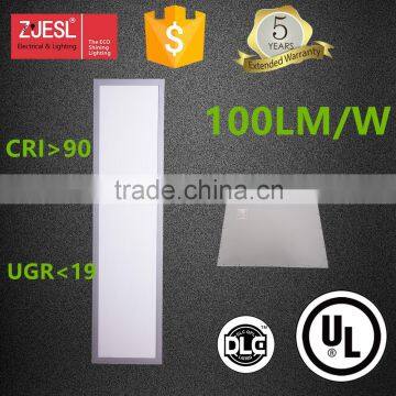 40W rectangle led panel light 1200x300mm AC110-277V 100lm/w for indoor applications