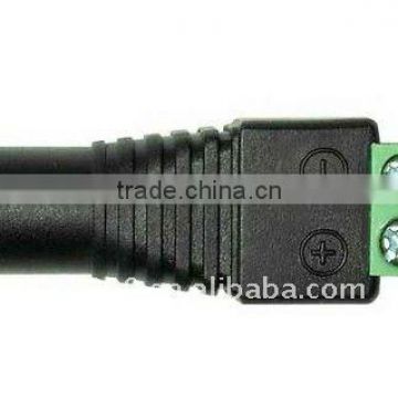 2.1x5.5mm female DC adapter for CCTV Camera