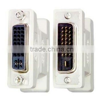 high quality dvi 24+1 pin male to female adapter from china shenzhen