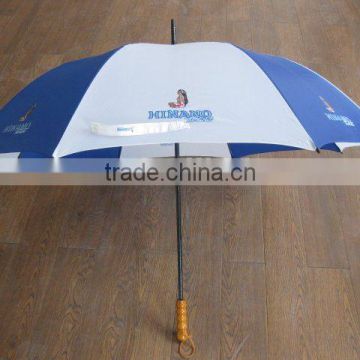 30"x8K auto open 190T polyester windproof two layer promotional umbrella golf umbrella