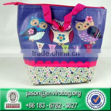 Custom Cheap Reusable Aluminium Foil Insulated Lunch Bag For Women Cooler Bag