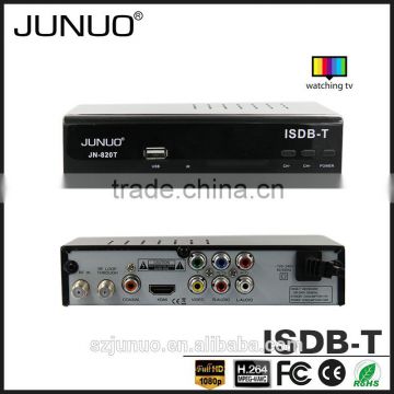 JUNUO shenzhen manufacture OEM 2016 new strong signal H.264 hd 1080P mstar Sri Lanka isdb-t digital tv receiver
