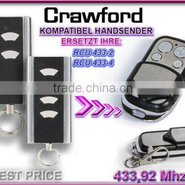 Crawford garage door remote rcu 433-2,rcu 433-4