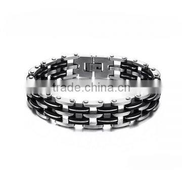 316L stainless steel motorcycle bike chain bracelets LB8017