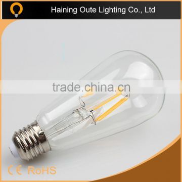 North American Hot Product ST64 e27 2700k led filament bulb