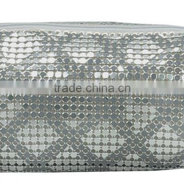 2015 Fashion Shiny Ladies Cosmetic Case Silver 618A140005