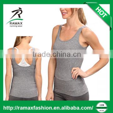 Ramax Custom Women Plain Dri Fit Bodybuilding Stringer Workout tank top