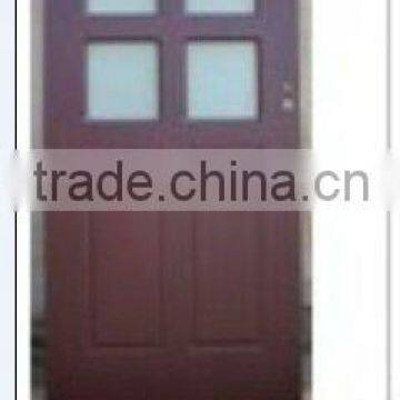 Glass Insert Solid Wood Door MHG-025