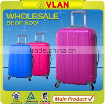 2016 Newest Bright color hard shell spinner abs travel Luggage factory