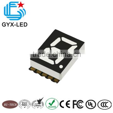 plastic housing single digit single color common anode yellow emitting color oven application SMD display