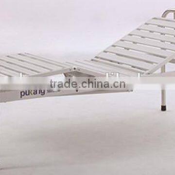 2 cranks full-flower manual steel bed for hospital with stainless steel head/foot board