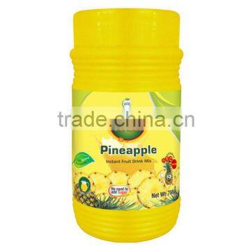 Pineapple Instant Drink Powder Packed 750g HDPE Jar