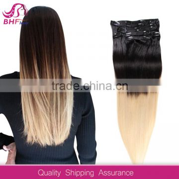 cheap full head clip in hair extensions for white women